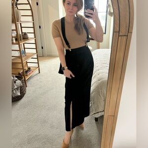 Kate Hill Black high rise Suspender Skirt